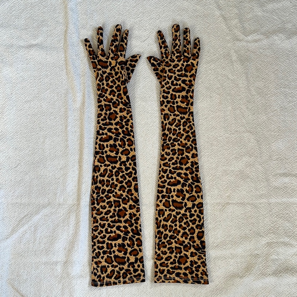Leopard Print Gloves